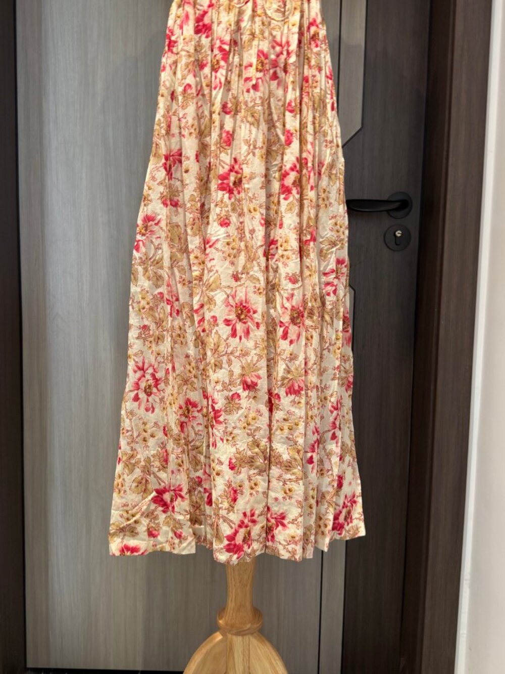 Doen Stanza lace-trimmed floral-print organic cotton-voile midi dress - Picture 8 of 10
